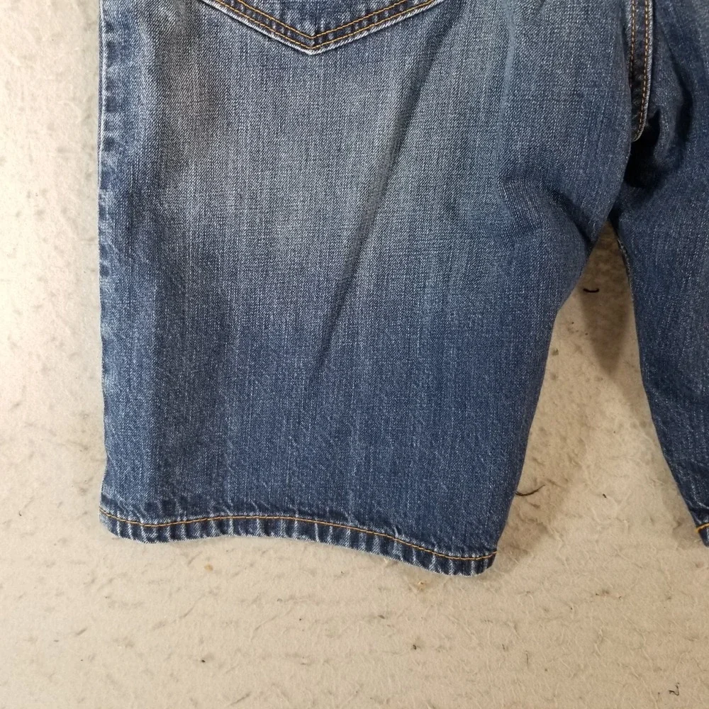 Levi's 569 shorts men's 33x12 relaxed fit blue denim‎ retro